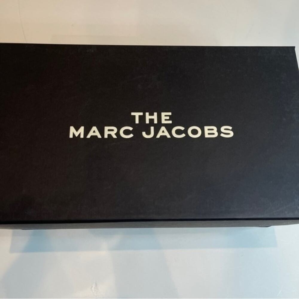 Marc Jacobs The Slide Sandals Navy Blue Logo Women Size US 5 EU 35 Comfy NEW‎ - Picture 4 of 16